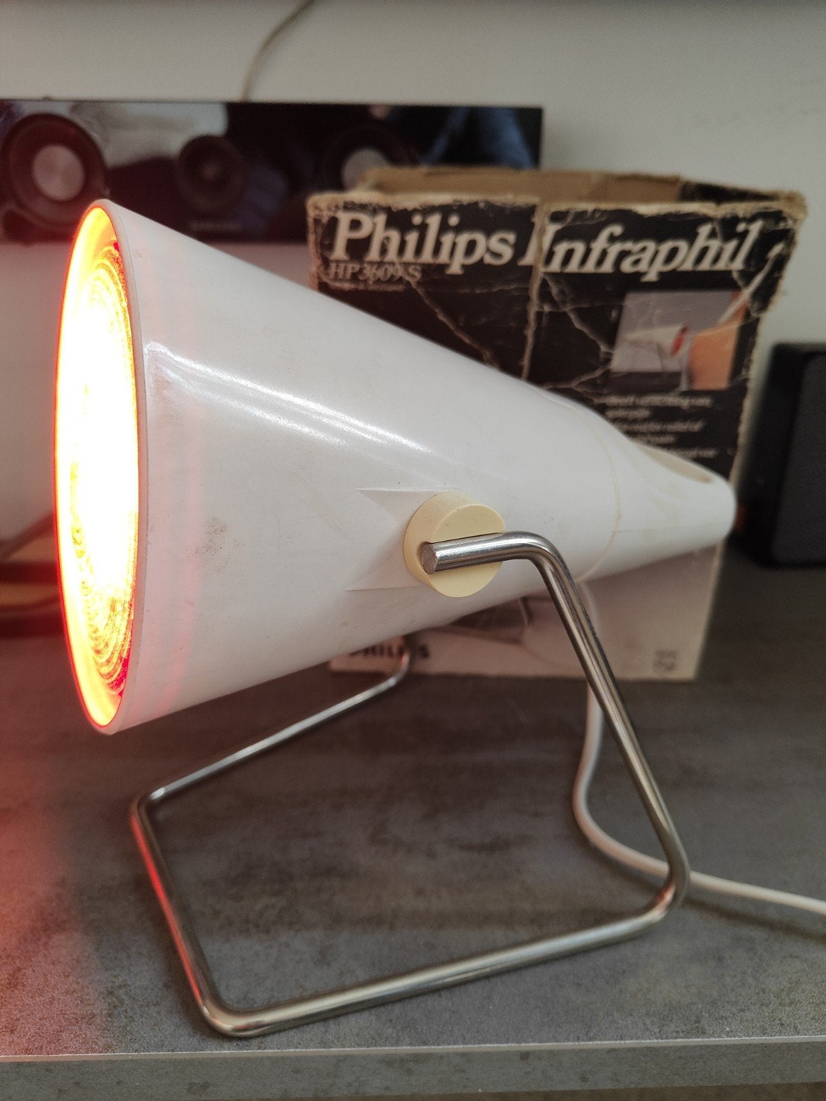 Philips Infraphil HP3609/S Infrarood Warmtelamp - Werkt goed, Ophalen of Verzenden, Gebruikt