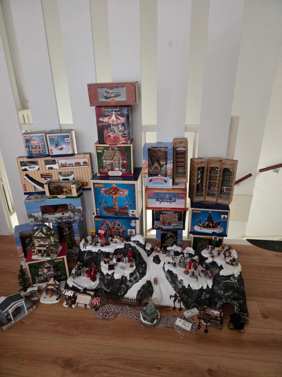 compleet kerstdorp, Ophalen, Gebruikt