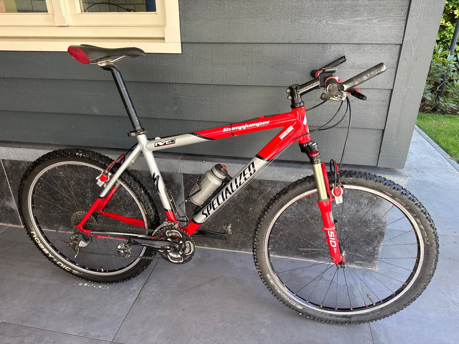 Specialized Stumpjumper M2 Mountainbike - Rood/Zilver, Gebruikt, Hardtail, 53 tot 57 cm, Ophalen