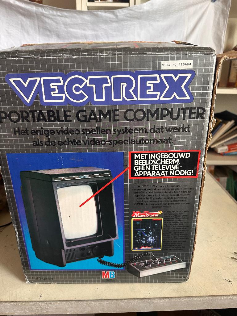 Vectrex spelcomputer 1982 model 3000, Ophalen, Vectrex 3000