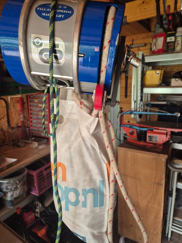 Swi-Tec mastlift 25m, Ophalen of Verzenden, Gebruikt, Gereedschap