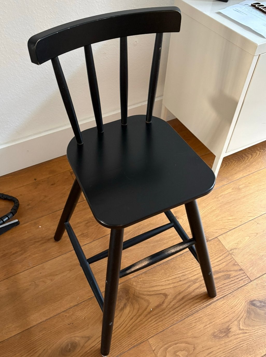 Kinderstoel ikea agam zwart, Kinderen en Baby's, Kinderstoelen, Ophalen, Gebruikt, Overige typen