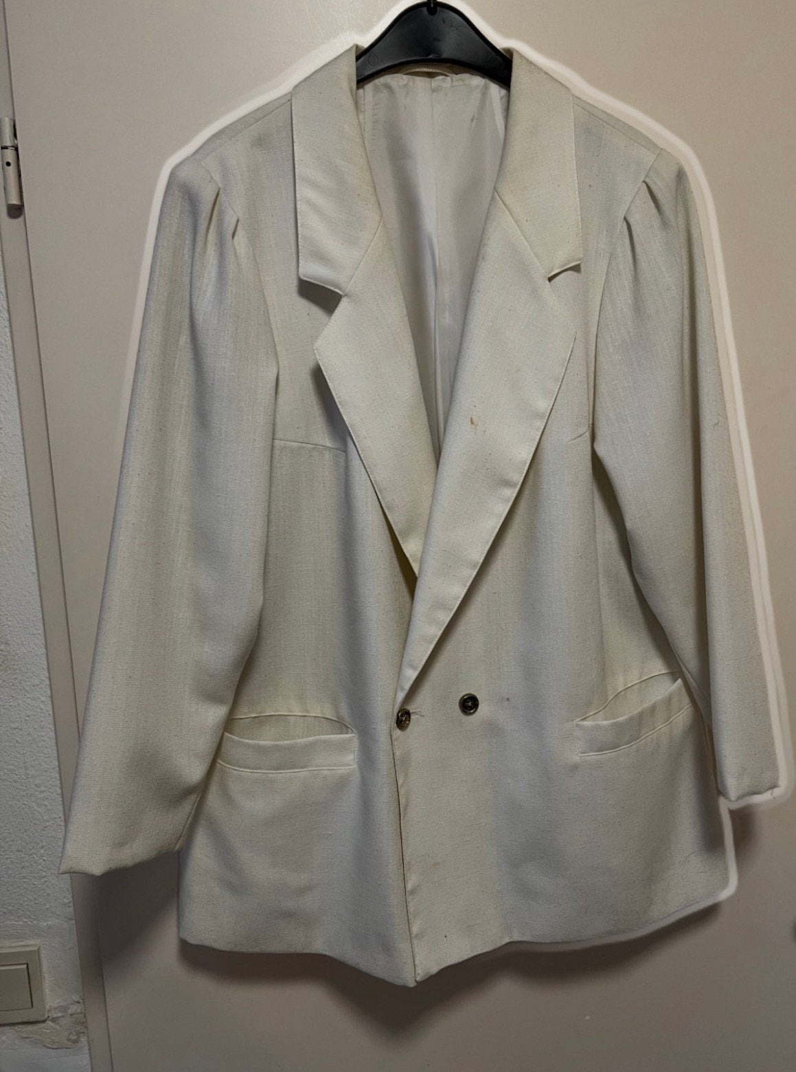 Witte blazer. Maat 42, Ophalen of Verzenden, Zo goed als nieuw, Maat 42/44 (L), Wit