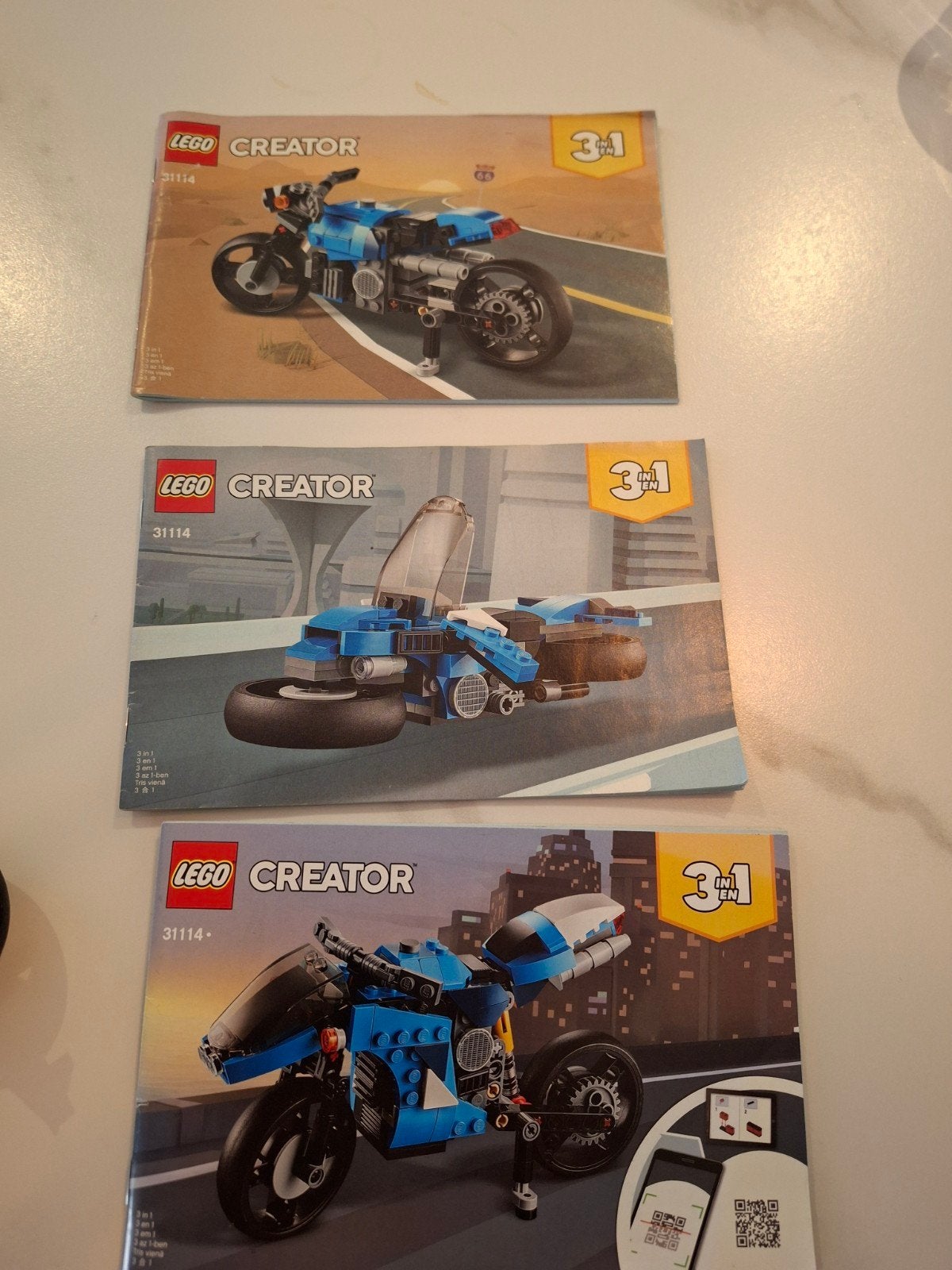 LEGO Creator 3-in-1 Motorfiets 31114, Ophalen of Verzenden, Zo goed als nieuw, Overige merken