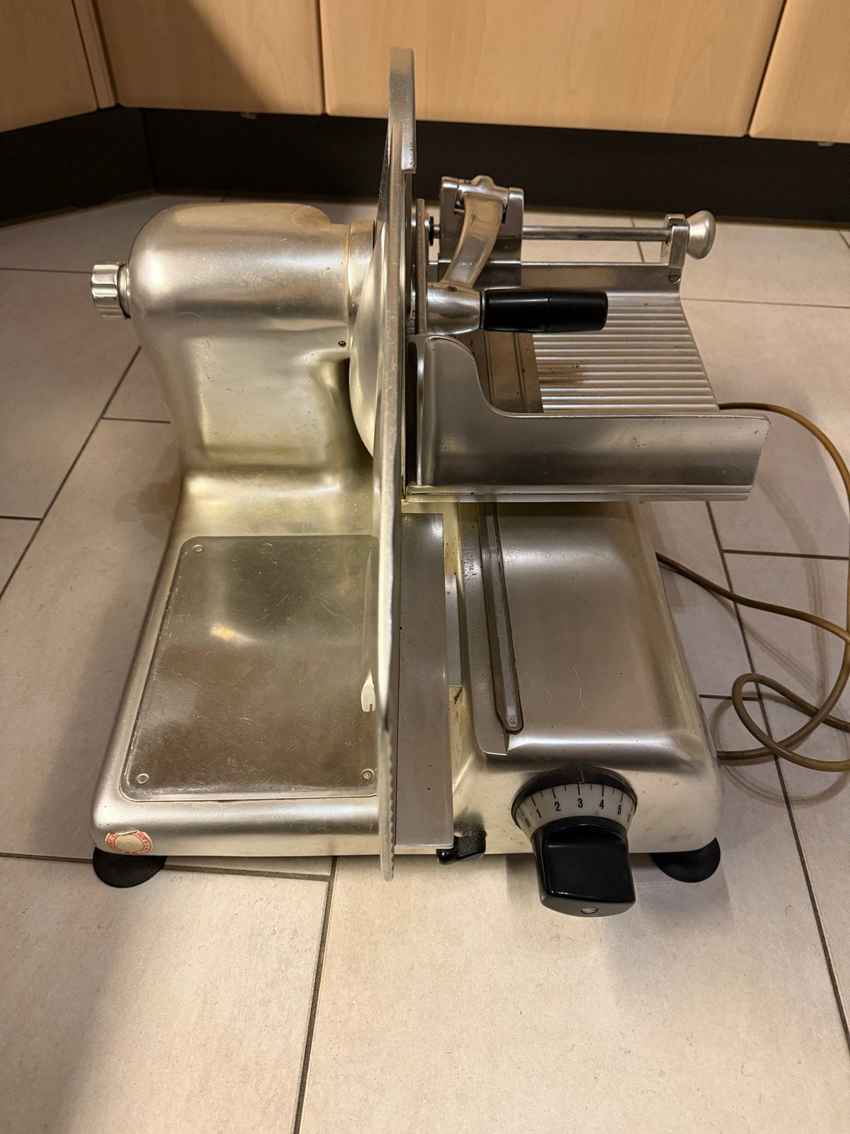 Bizerba Snijmachine, Huis en Inrichting, Ophalen, Gebruikt, Zilver, Metaal