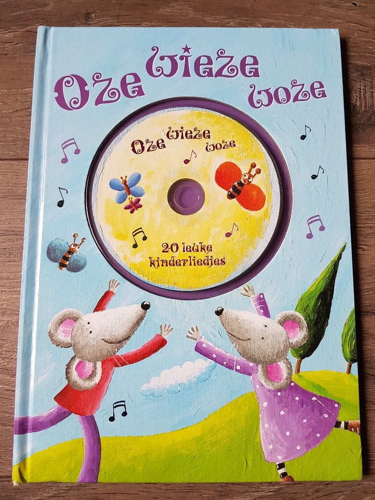 Boek inclusief cd : Oze Wieze Woze -- 20 leuke kinderliedjes, Ophalen of Verzenden, Zo goed als nieuw, Fictie algemeen
