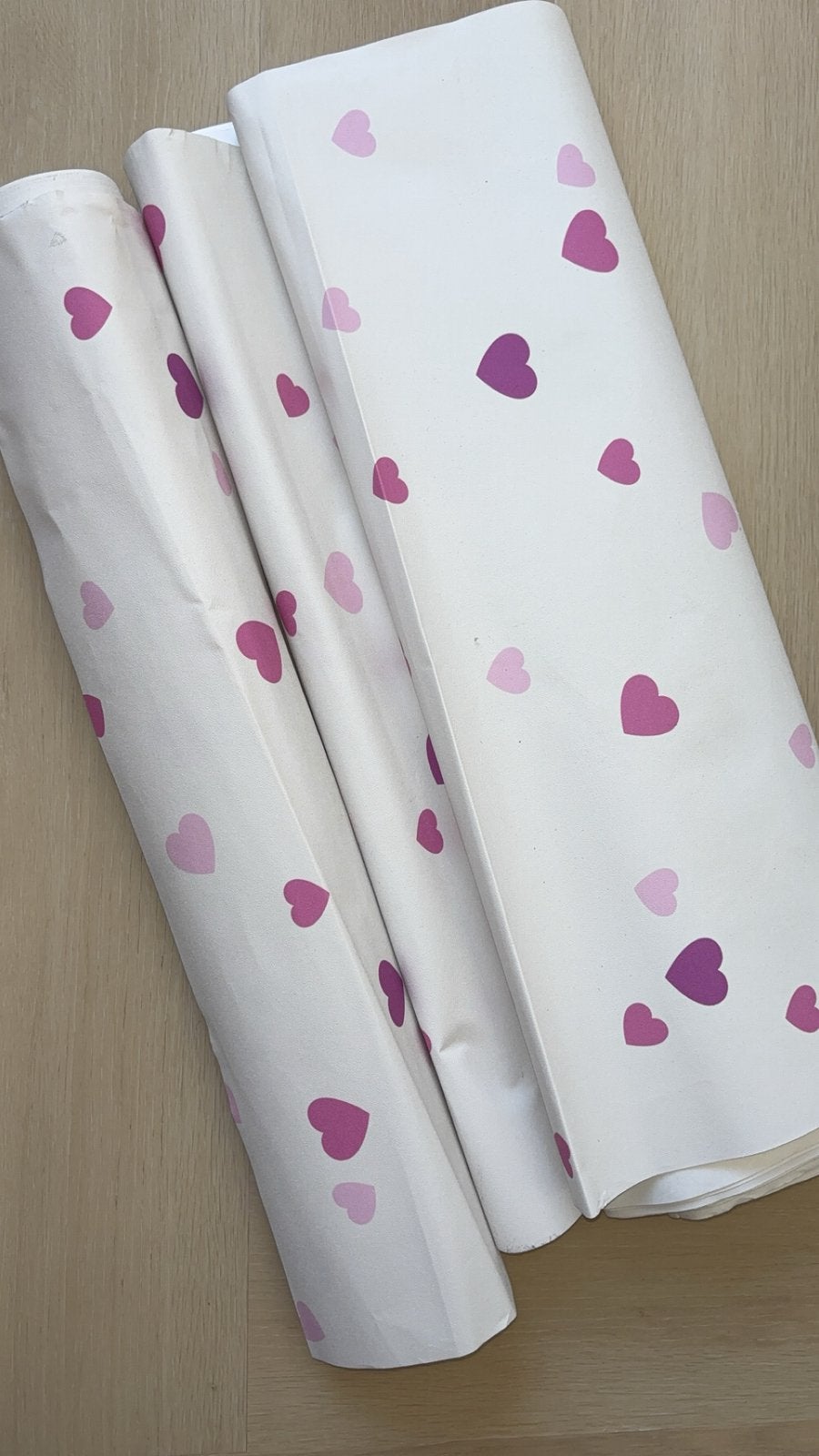 Meisjes hartjes behang., Ophalen of Verzenden