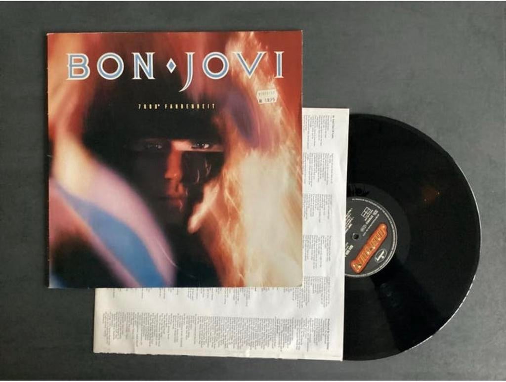 Bon Jovi - 7800 Fahrenheit LP, Cd's en Dvd's, Vinyl | Rock, Ophalen of Verzenden, 12 inch