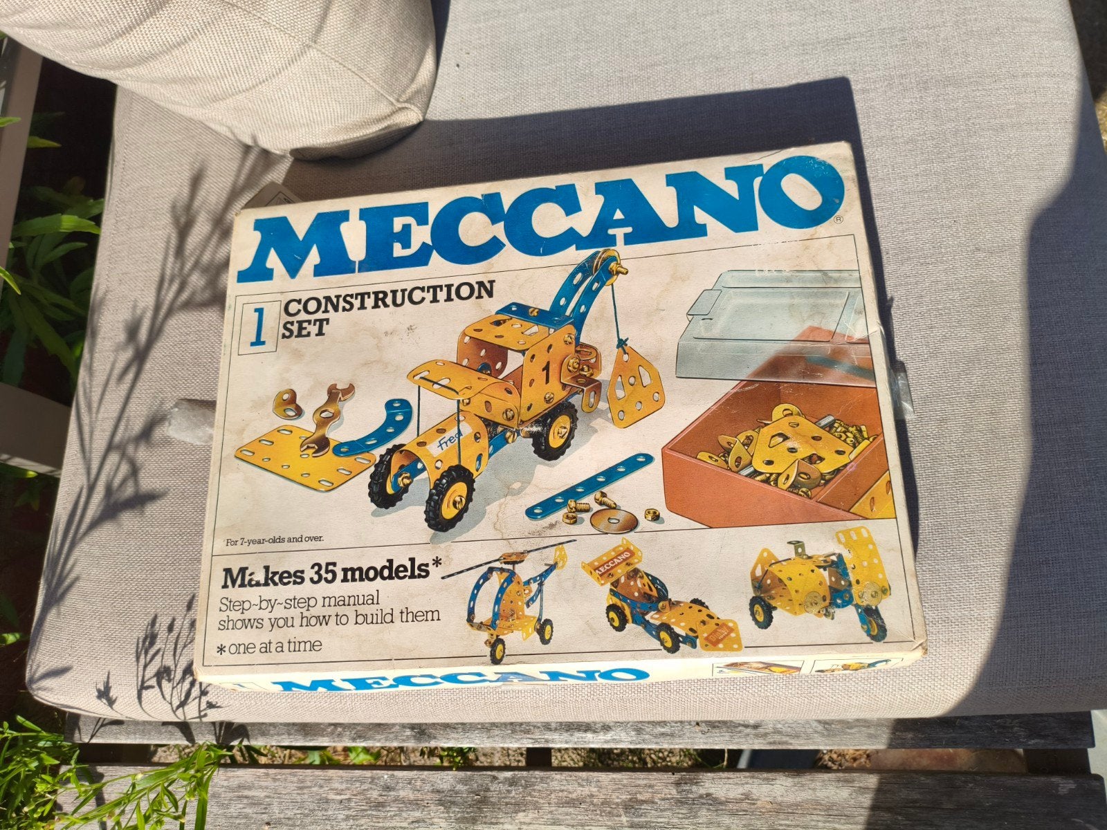 Meccano constructieset uit 1978 met boekje en stickers, Ophalen of Verzenden, Gebruikt, Overige merken