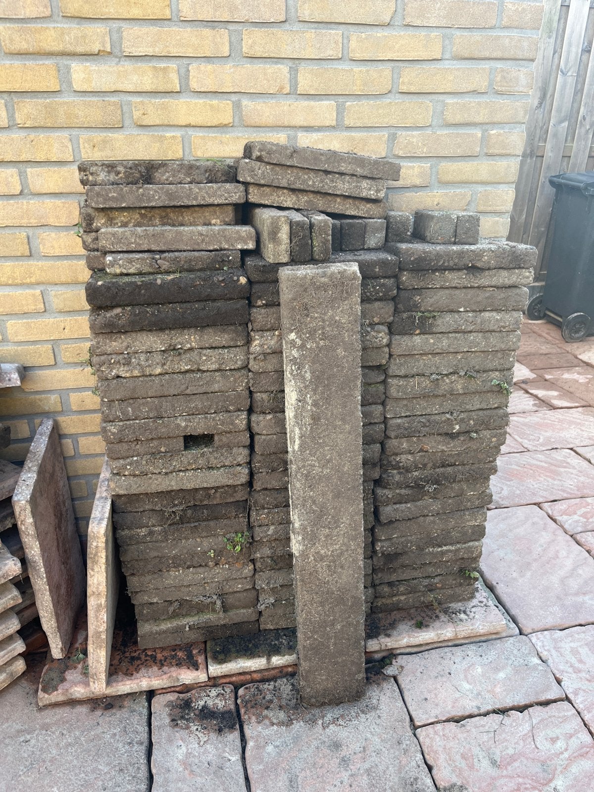 Gebruikte stoeptegels, Tuin en Terras, Ophalen, Gebruikt, Klinkers, 10 m² of meer