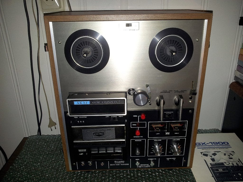Akai Gx-1900D, Ophalen, Bandrecorder, Met stofkap