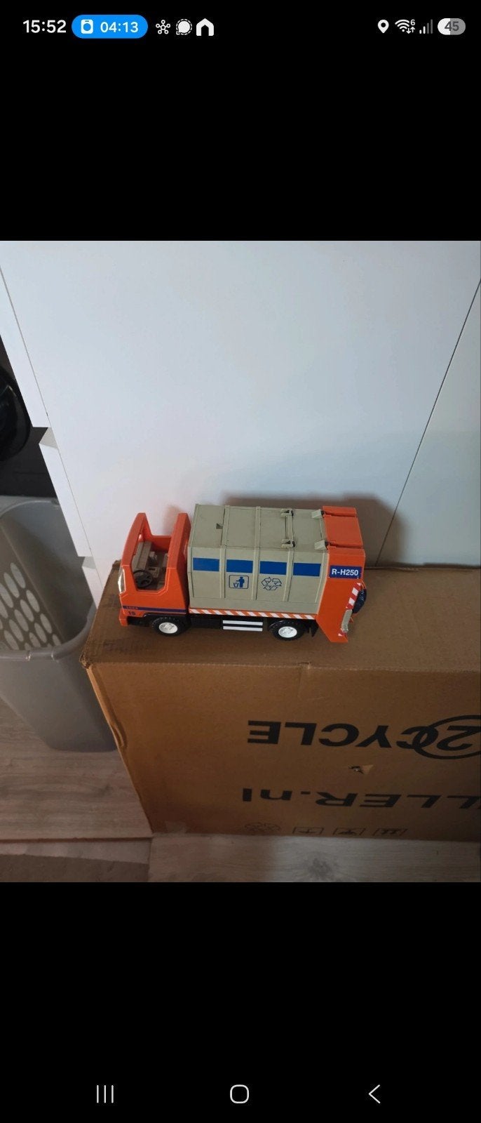 playmobil vuilniswagen, Kinderen en Baby's, Speelgoed | Playmobil, Ophalen of Verzenden, Gebruikt