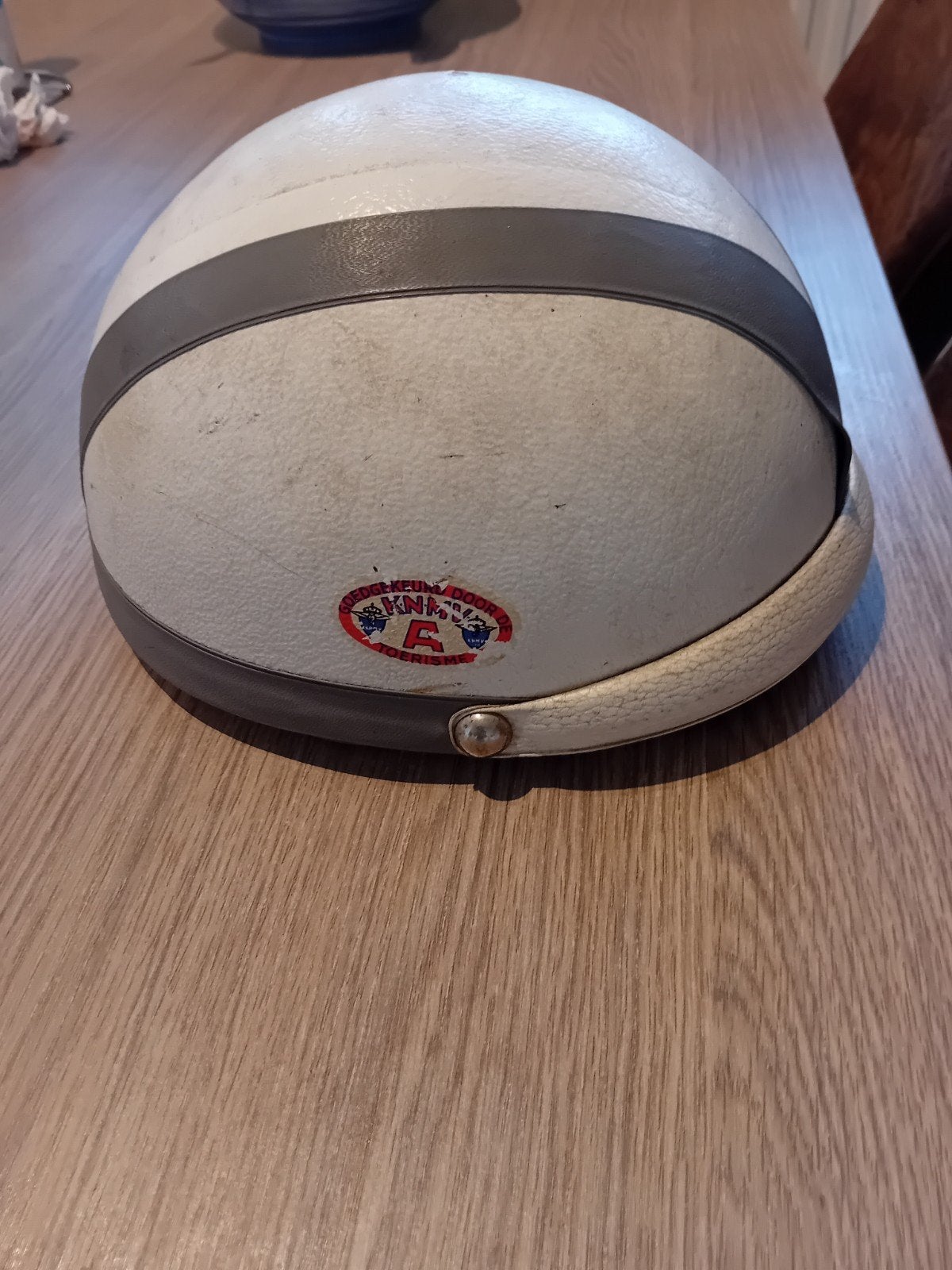 Vintage KMA Motorhelm - 'Save Your Life' Retro Helm, Ophalen of Verzenden