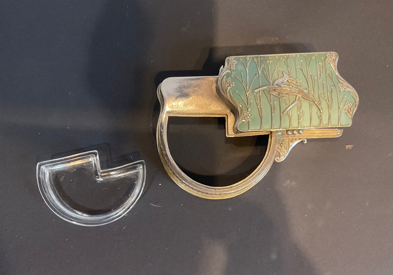 Jugendstil Sigaretten houder met asbak, Ophalen of Verzenden, Zo goed als nieuw, Merk