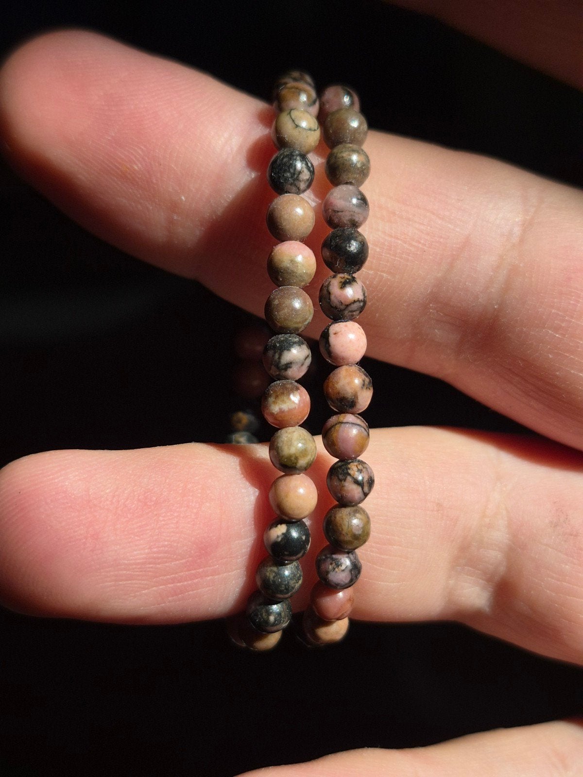 Rhodoniet kinder armband, Ophalen of Verzenden