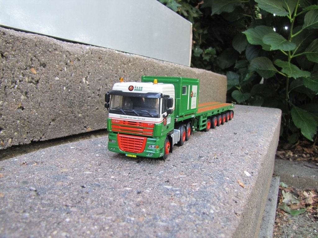 Wsi Daf XF 105 met 6 assige ballasttrailer Saan., Hobby en Vrije tijd, Modelauto's | 1:50, Ophalen of Verzenden, Nieuw, Bus of Vrachtwagen