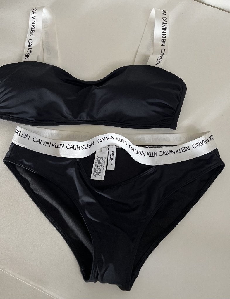 Calvin Klein Bikini Set Zwart  Maat L, Zwart, Ophalen of Verzenden, Zo goed als nieuw, Bikini