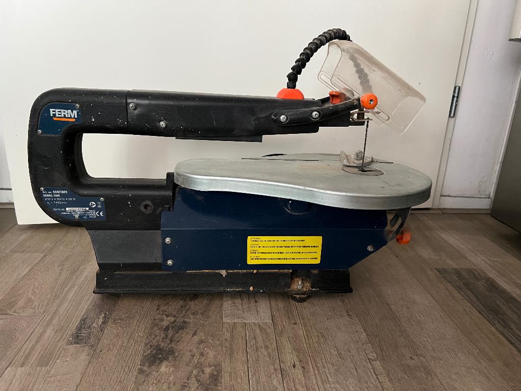 Ferm SSM1005 figuurzaagmachine, Ophalen of Verzenden, Ferm, 30 tot 70 mm, Figuurzaag