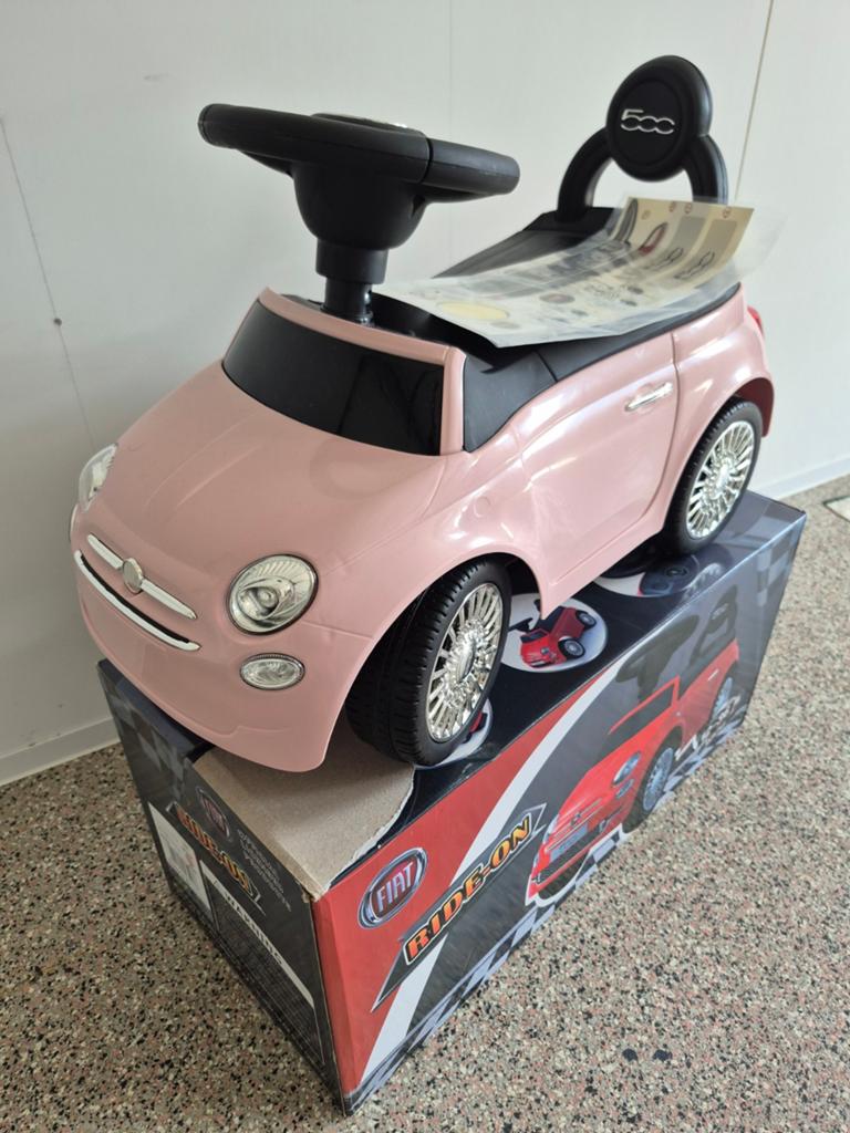 Puck Roze Fiat 500 Loopauto voor Kinderen - Nieuw in Doos, Ophalen of Verzenden, Nieuw, Loopvoertuig