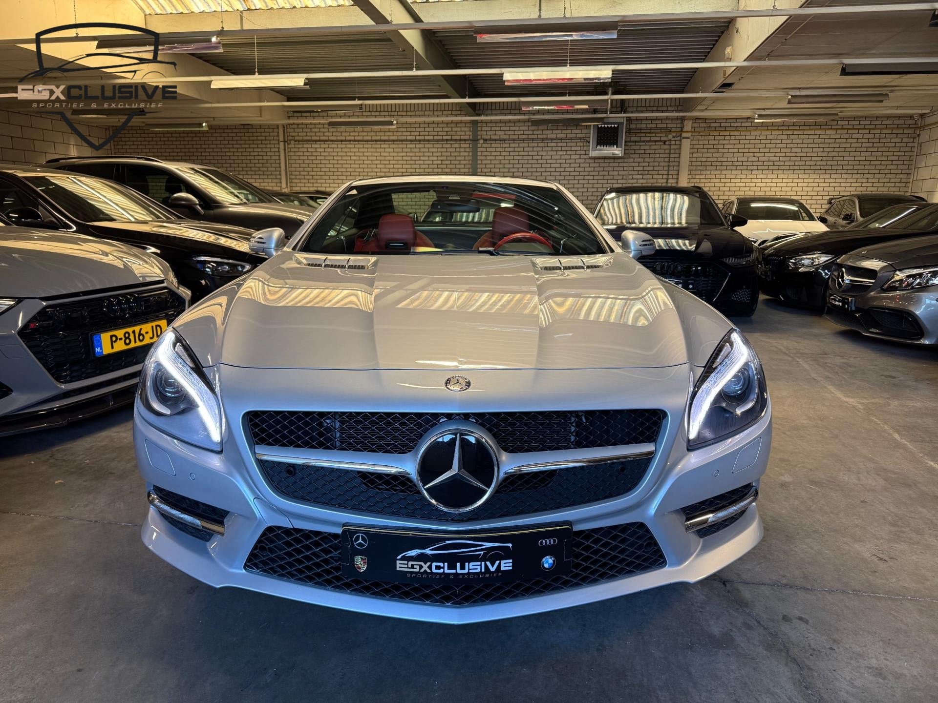 Mercedes-Benz SL-klasse 500 Edition 1 AMG/Camera/Blindspot/H, Auto's, Euro 5, Gebruikt, 8 cilinders, Cabriolet
