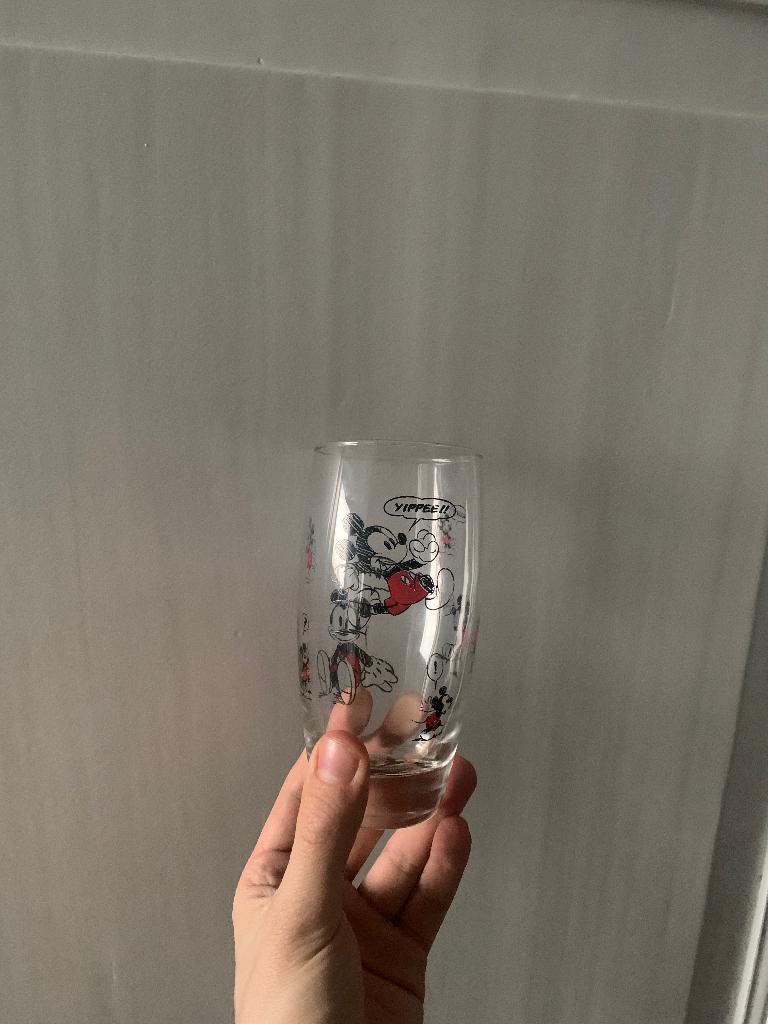 Disneyland glas, Ophalen of Verzenden, Mickey Mouse, Gebruikt, Servies