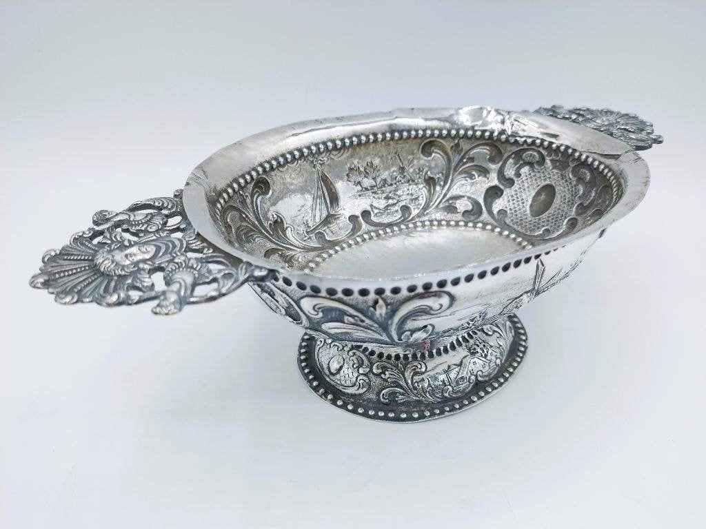Zilveren brandewijnkom, H. Hooijkaas, Schoonhoven, 1923, Verzenden, Zilver
