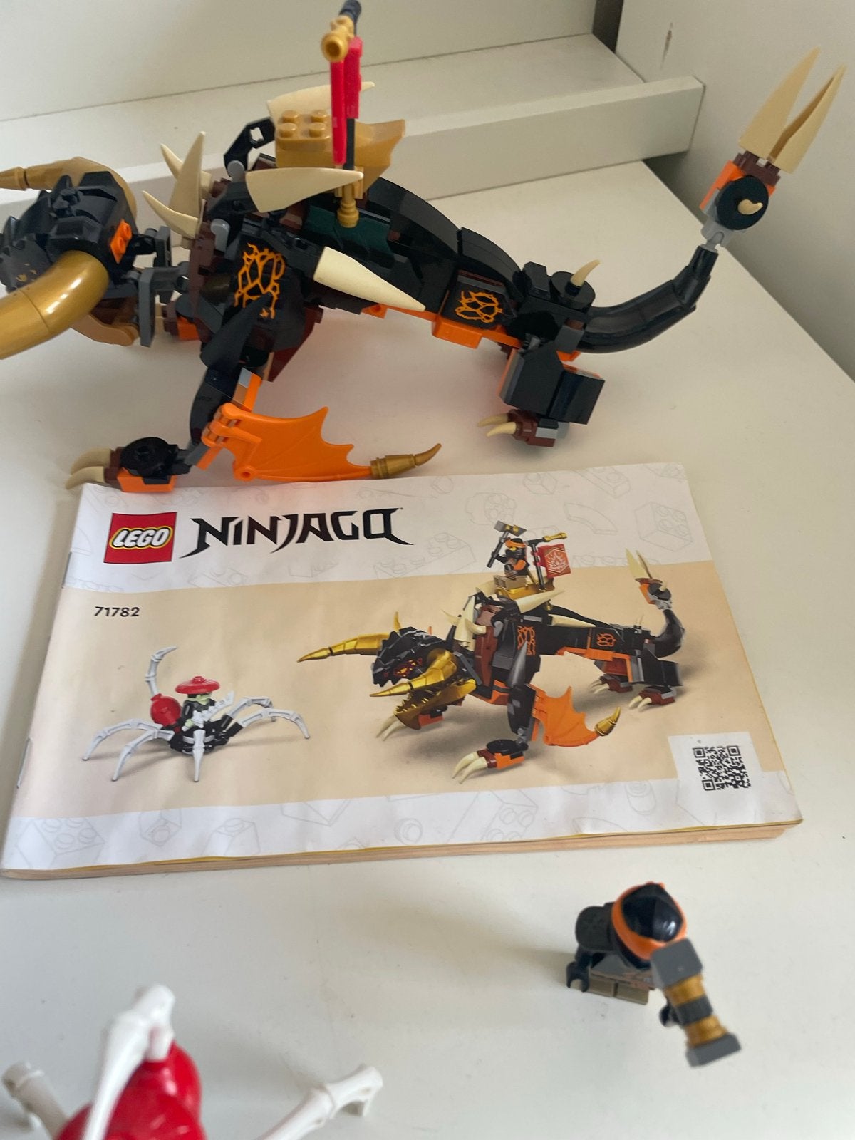 Lego Ninjago 71782 Cole's Draak EVO - Compleet met boekje, Lego, Ophalen of Verzenden, Zo goed als nieuw, Ninjago