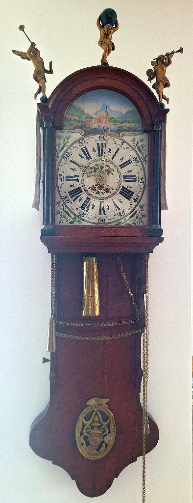 Prachtige originele Friese staartklok ca 1850, Antiek en Kunst, Antiek | Klokken, Ophalen