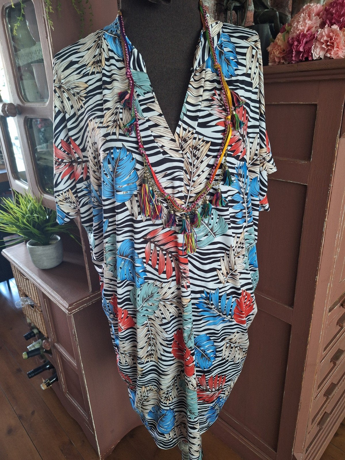 Tuniek l xl xxl kreukvrij stretch, Ophalen of Verzenden, Zo goed als nieuw, Maat 46/48 (XL) of groter, Meerkleurig