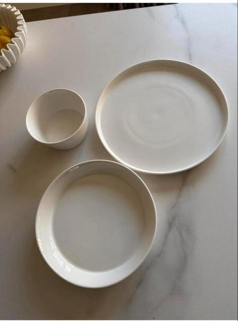 Karaca Stream Bone Bomo 53-delig Servies (Nieuw), Nieuw, Ophalen of Verzenden, Effen, Porselein