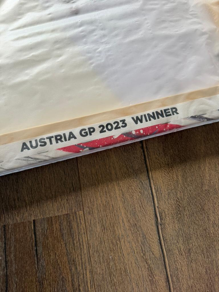 Officieel Max Verstappen Spielberg Canvas schilderij, Ophalen of Verzenden, Nieuw, Formule 1