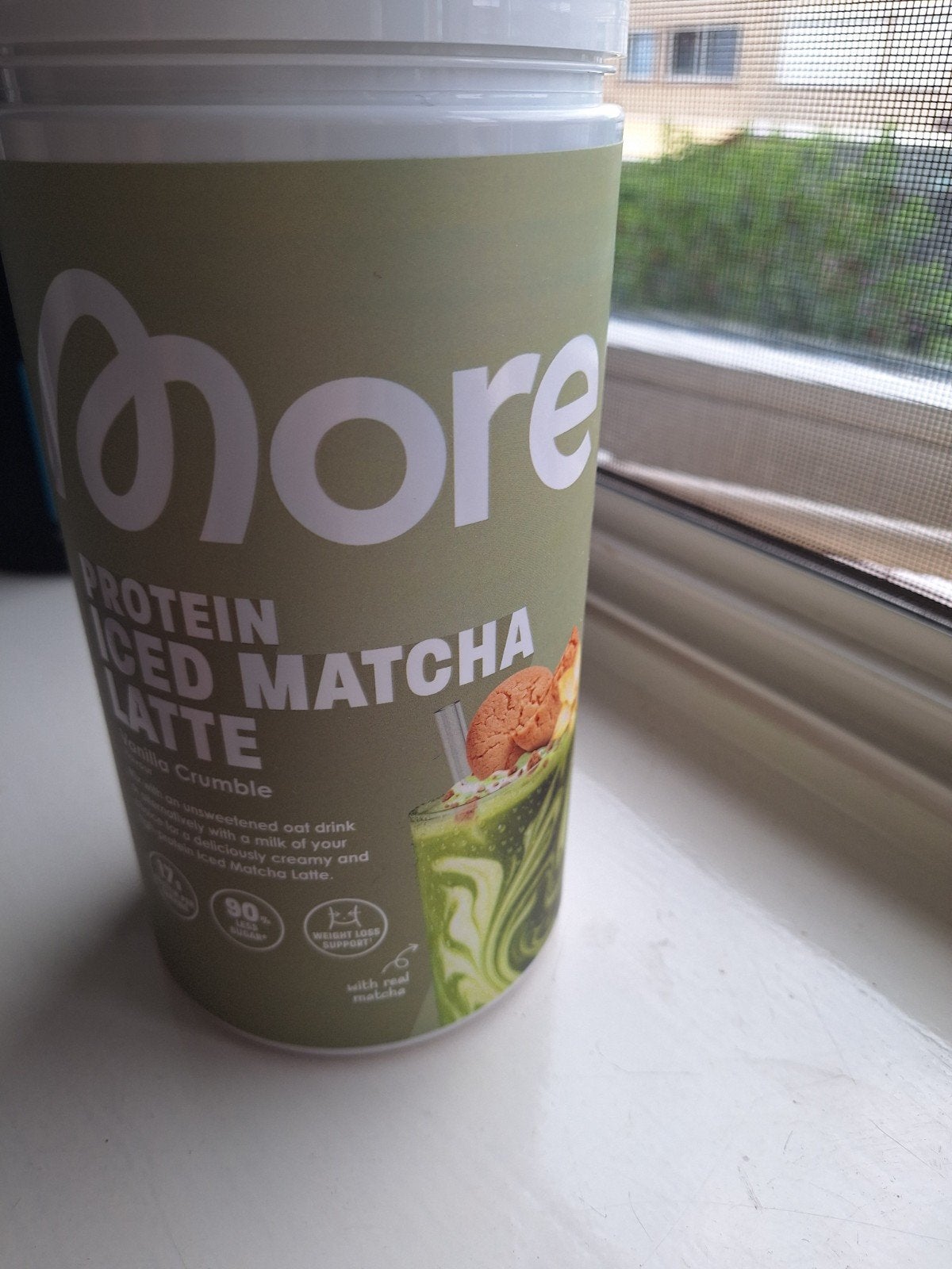 Protein matcha latte vanilla crumble more nutrition nieuw, Ophalen of Verzenden, Nieuw, Poeder of Drank