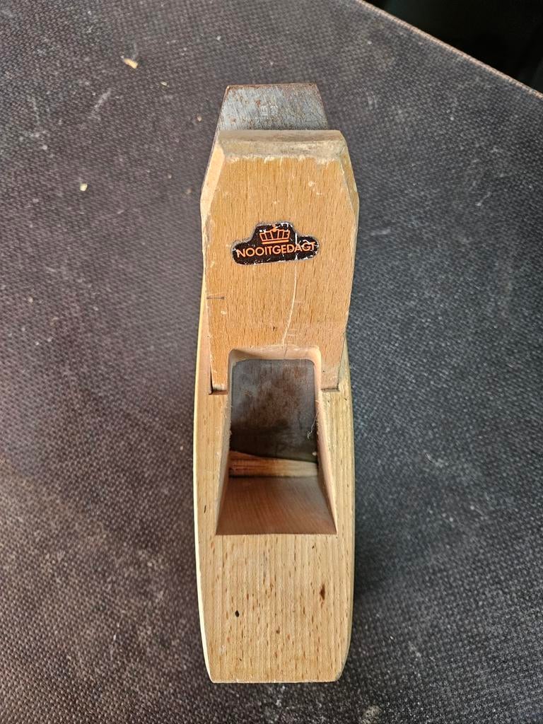 Vintage Nooitgedagt houten schaaf, Doe-het-zelf en Verbouw, Ophalen of Verzenden, Gebruikt
