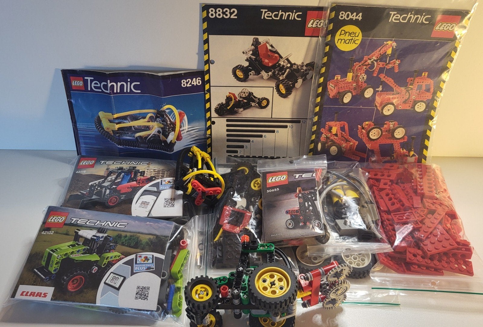 Lego 7x Technic, Gebruikt, Verzenden, Lego, Compleet
