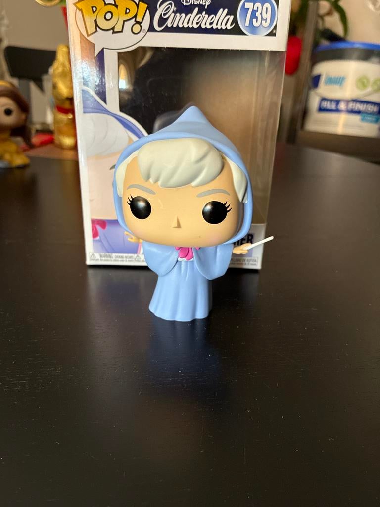 Funko Pop! Disney Assepoester: Fairy Godmother #739, Ophalen of Verzenden, Assepoester of Belle, Zo goed als nieuw, Beeldje of Figuurtje