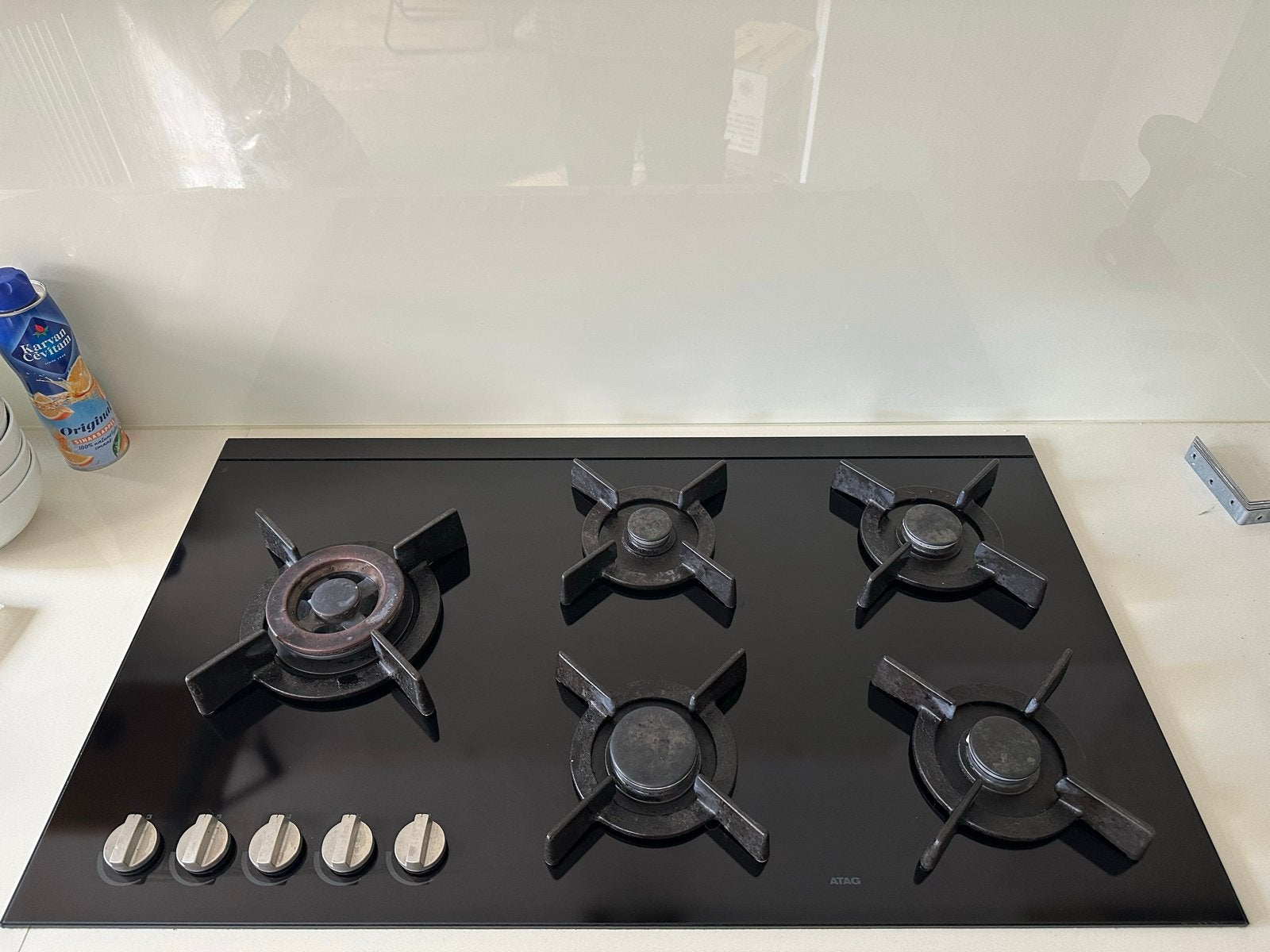 Atag gaskookplaat 90x52, Ophalen, Gebruikt, Inbouw, Gas