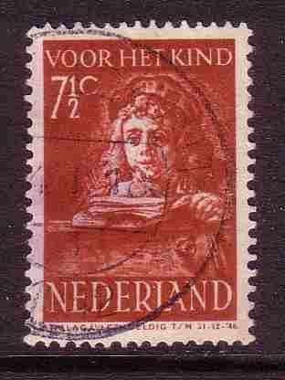 Nederland 1941 401 Kind 7,5c, Gest, Postzegels en Munten, Postzegels | Nederland, Ophalen of Verzenden, Na 1940, Gestempeld