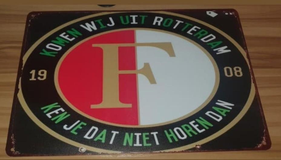 wandbord van Feyenoord, Ophalen of Verzenden, Nieuw, Feyenoord, Overige typen