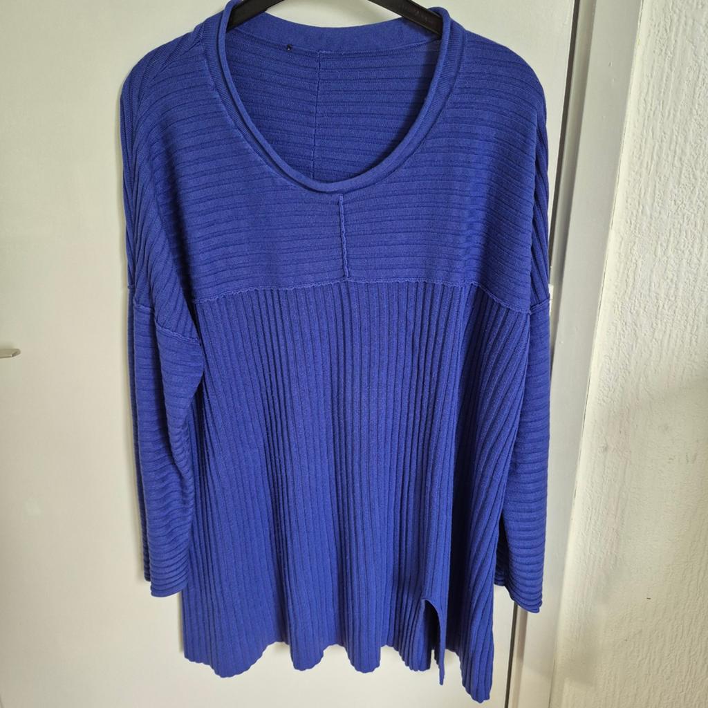 Blauwe dames trui - Maat 52 - Zeer goede staat, Kleding | Dames, Truien en Vesten, Ophalen of Verzenden, Zo goed als nieuw, Maat 46/48 (XL) of groter