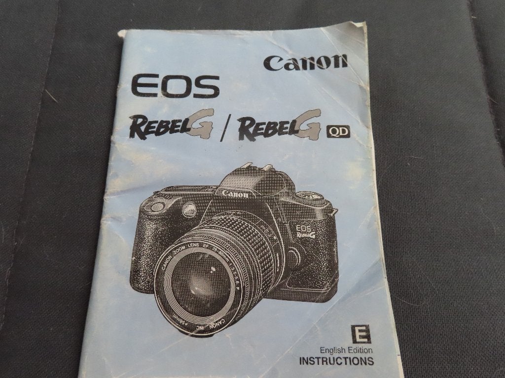 Canon EOS camera gebruiksaanwijzing, Ophalen of Verzenden, Gebruikt, Spiegelreflex, Canon