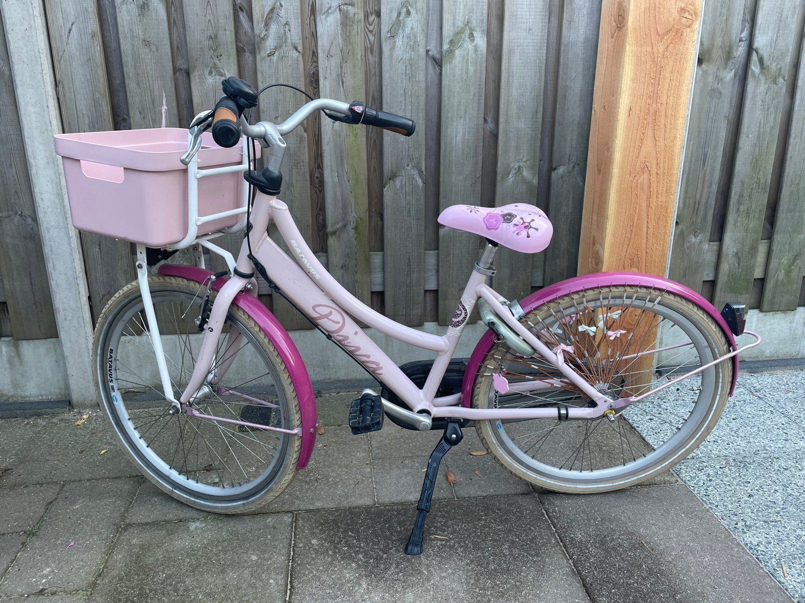 Kinderfiets 24 inch, Ophalen, Terugtraprem, Handrem, Gebruikt