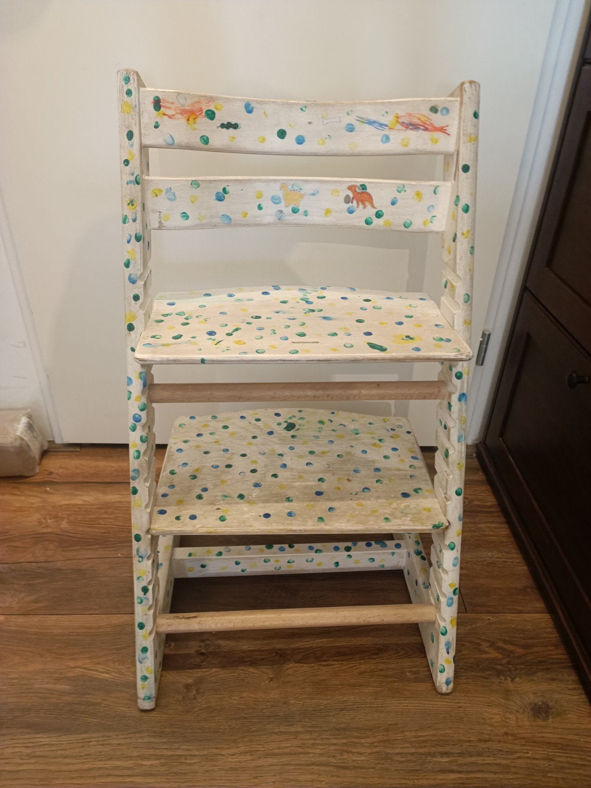 Old Stokke High Chair, Verzenden, Gebruikt, Meegroeistoel