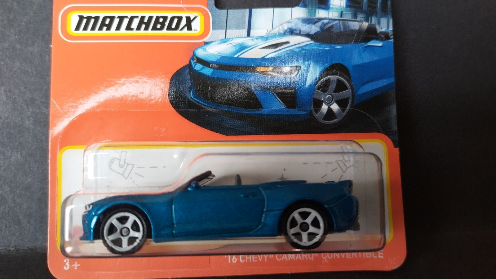 Chevrolet Camaro Convertible 1:64 3inch Matchbox Pol, Auto, Verzenden, ., Nieuw