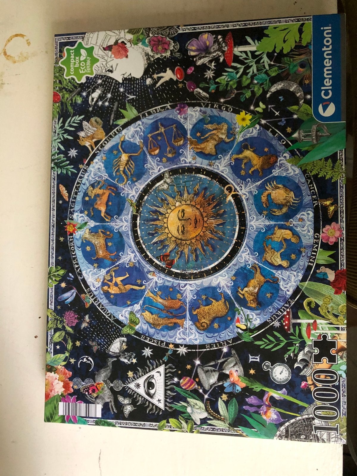Clementoni Zodiac Puzzel 1000 stukjes, Ophalen of Verzenden, 500 t/m 1500 stukjes, Zo goed als nieuw, Legpuzzel