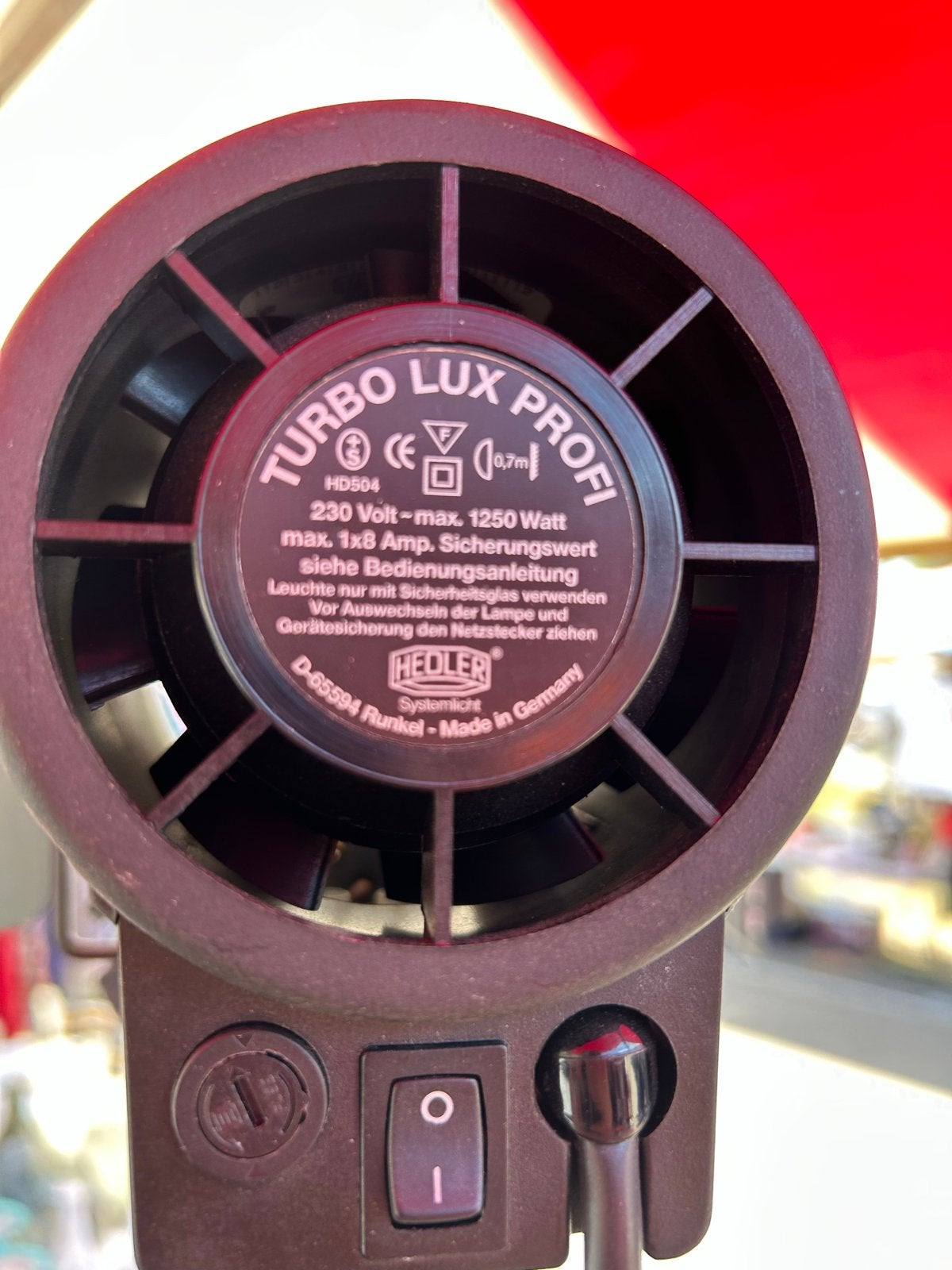 Hedler Turbo Lux Profi Fotolamp op Statief (uitschuifbaar to, Overige merken, Belichting, Ophalen of Verzenden, Gebruikt
