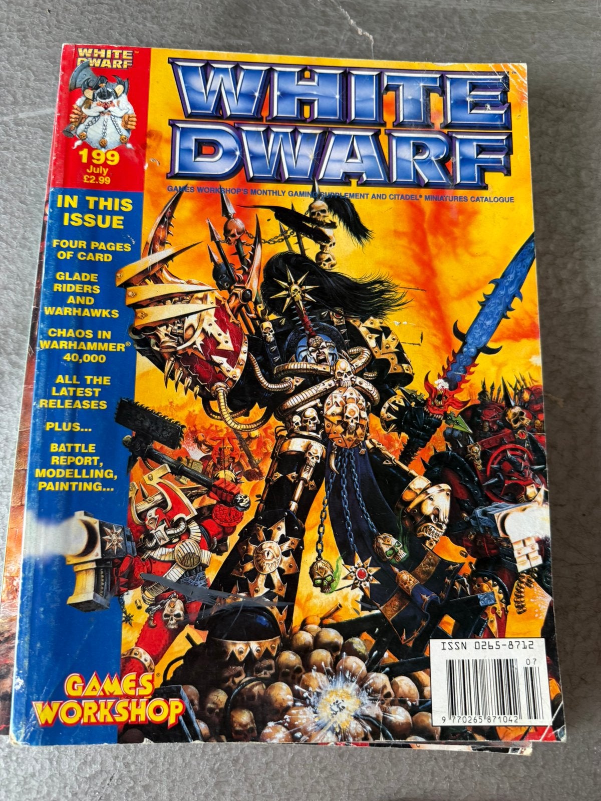White Dwarf 199 jul 1996, Hobby en Vrije tijd, Wargaming, Ophalen of Verzenden, Gebruikt, Warhammer, Boek of Catalogus