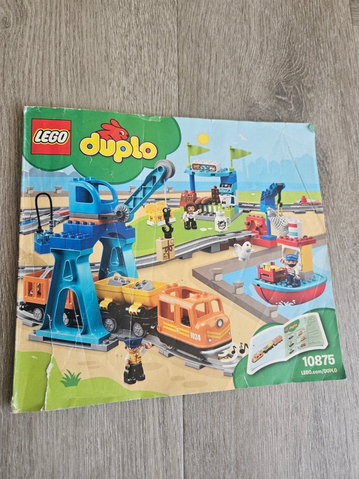Lego Duplo Treinset 10875 met extra's en 2 treinen, Kinderen en Baby's, Gebruikt, Inclusief extra onderdelen, Ophalen of Verzenden