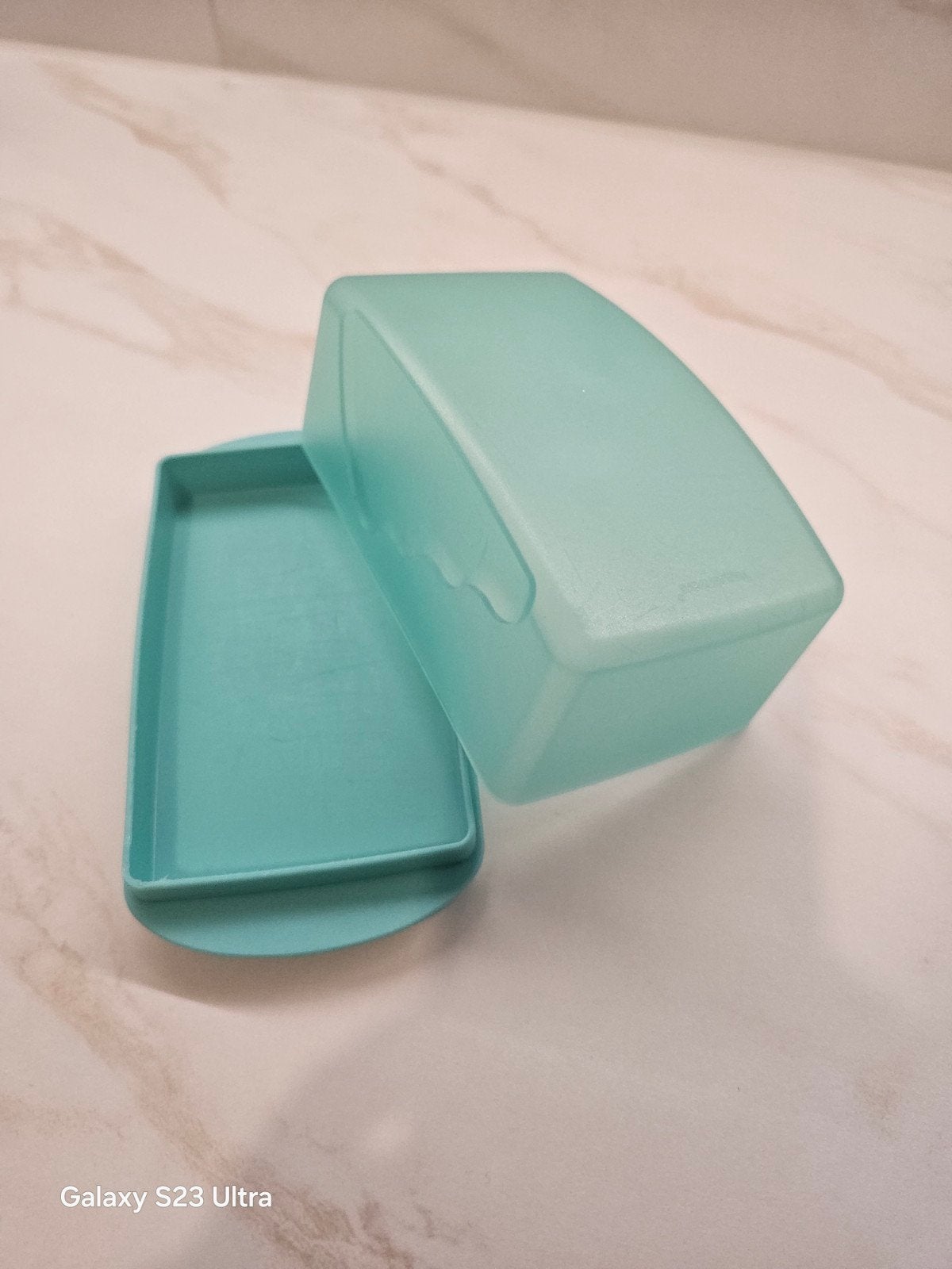 Tupperware botervloot - Houd je boter vers!, Huis en Inrichting, Botervloot, Ophalen of Verzenden, 250 ml, Groen