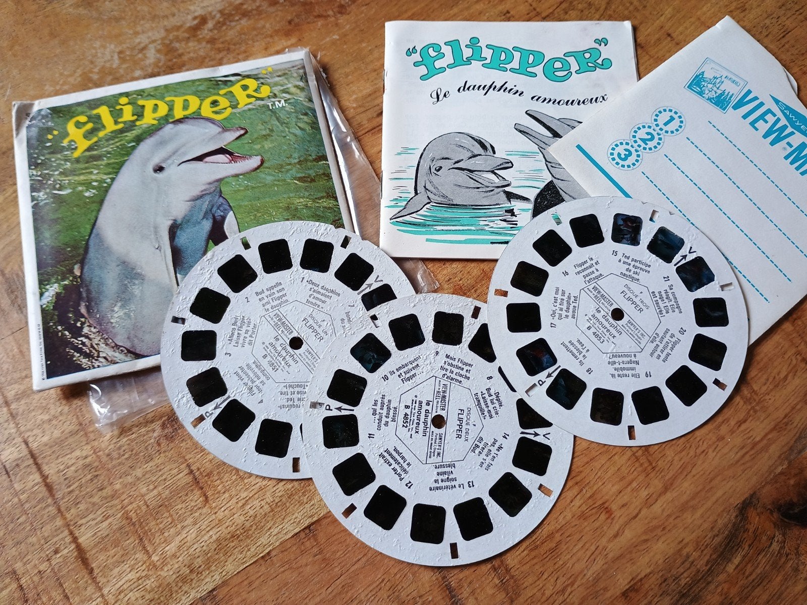 Oude viewmaster schijfjes - Flipper, Ophalen of Verzenden, Gebruikt