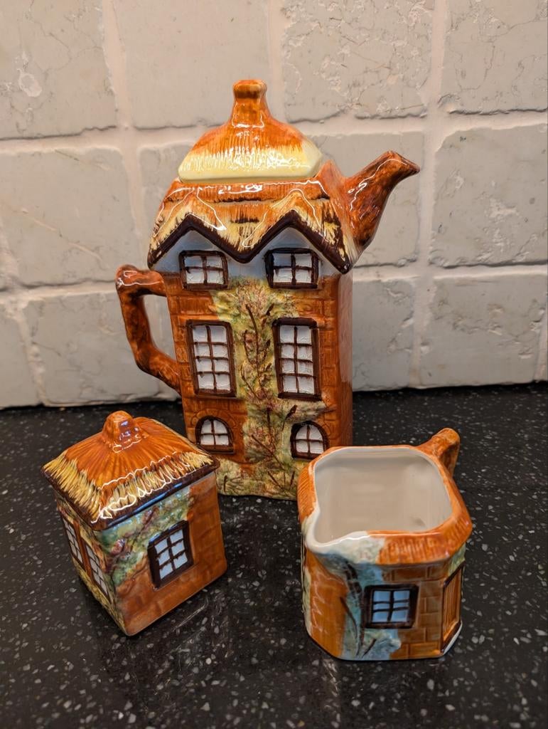 Vintage Cottage Ware Price Kensington- Thee, Melk & Suiker, Ophalen of Verzenden